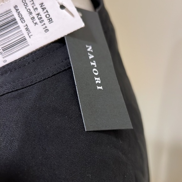 ⭐️NEW Natori Sanded Twill Tunic Top Shirt Black Medium - Picture 6 of 12